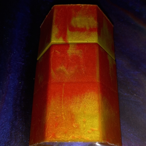 Handmade resin jar w lid - Picture 2 of 5